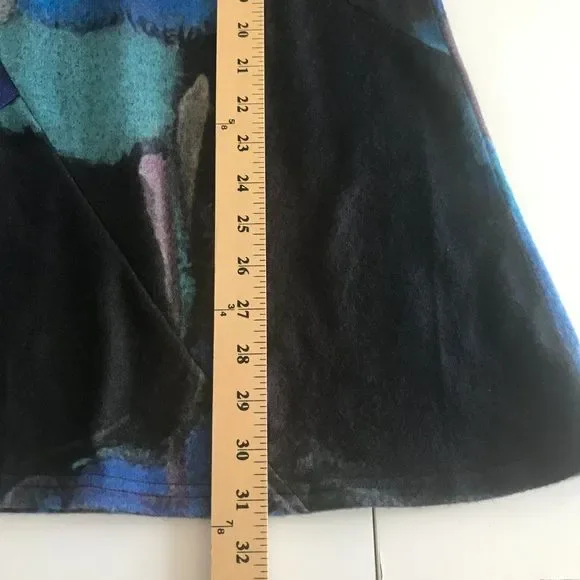 Damee Colorblock Turtleneck Tunic‎ Women's S Oversized Boxy Lagenlook Arttowear - Picture 10 of 11